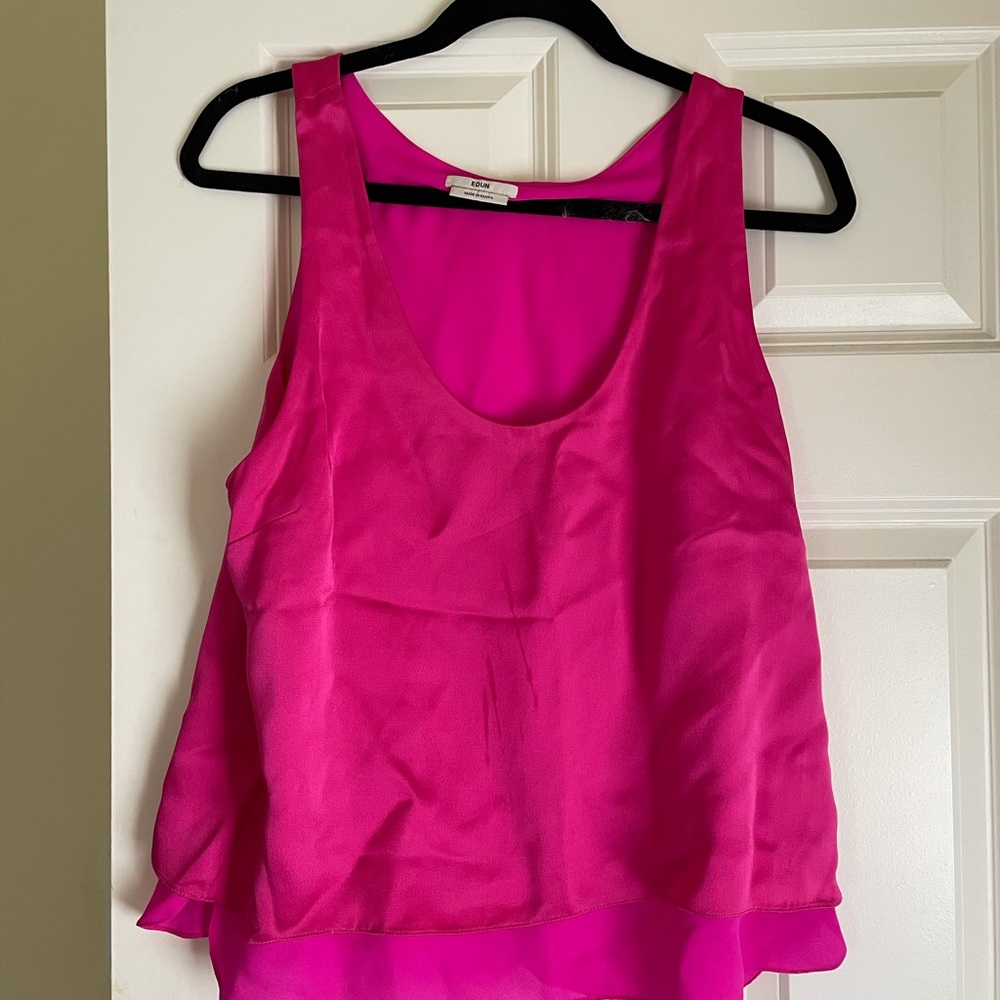 EDUN pink blouse